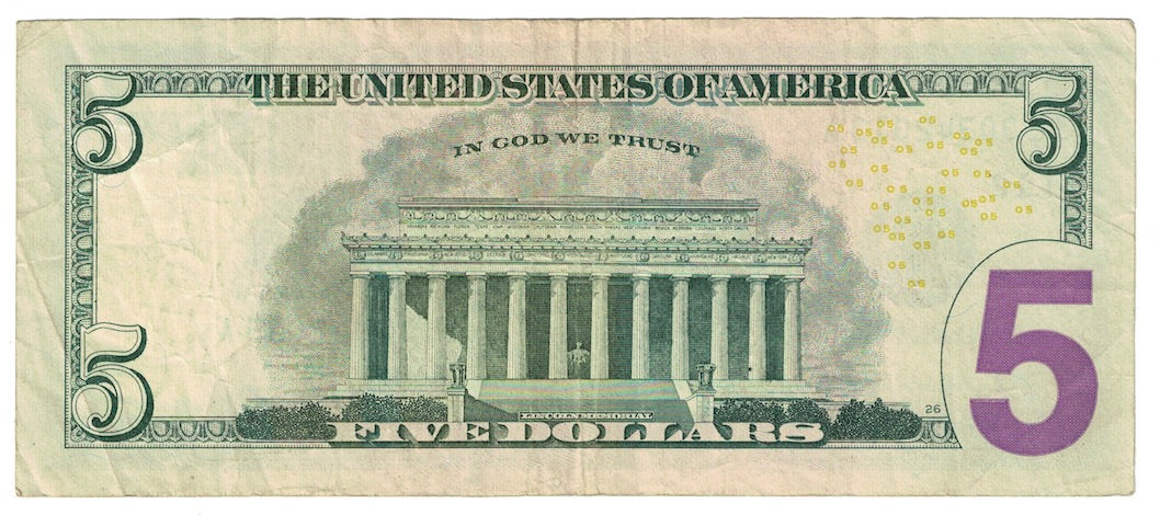 Banknote, United States, Five Dollars, 2006, KM:4880, EF(40-45)