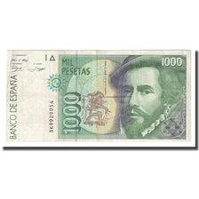 Banknot, Hiszpania, 1000 Pesetas, 1992, 1992-10-12, KM:163, EF(40-45)