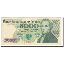 Banknote, Poland, 5000 Zlotych, 1982, 1982-06-01, KM:150a, VF(30-35)