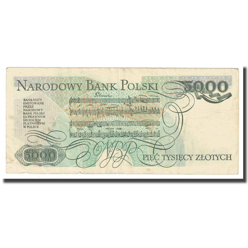 Banknote, Poland, 5000 Zlotych, 1982, 1982-06-01, KM:150a, VF(30-35)