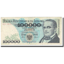 Banknote, Poland, 100,000 Zlotych, 1990, 1990-03-01, KM:154a, VF(20-25)