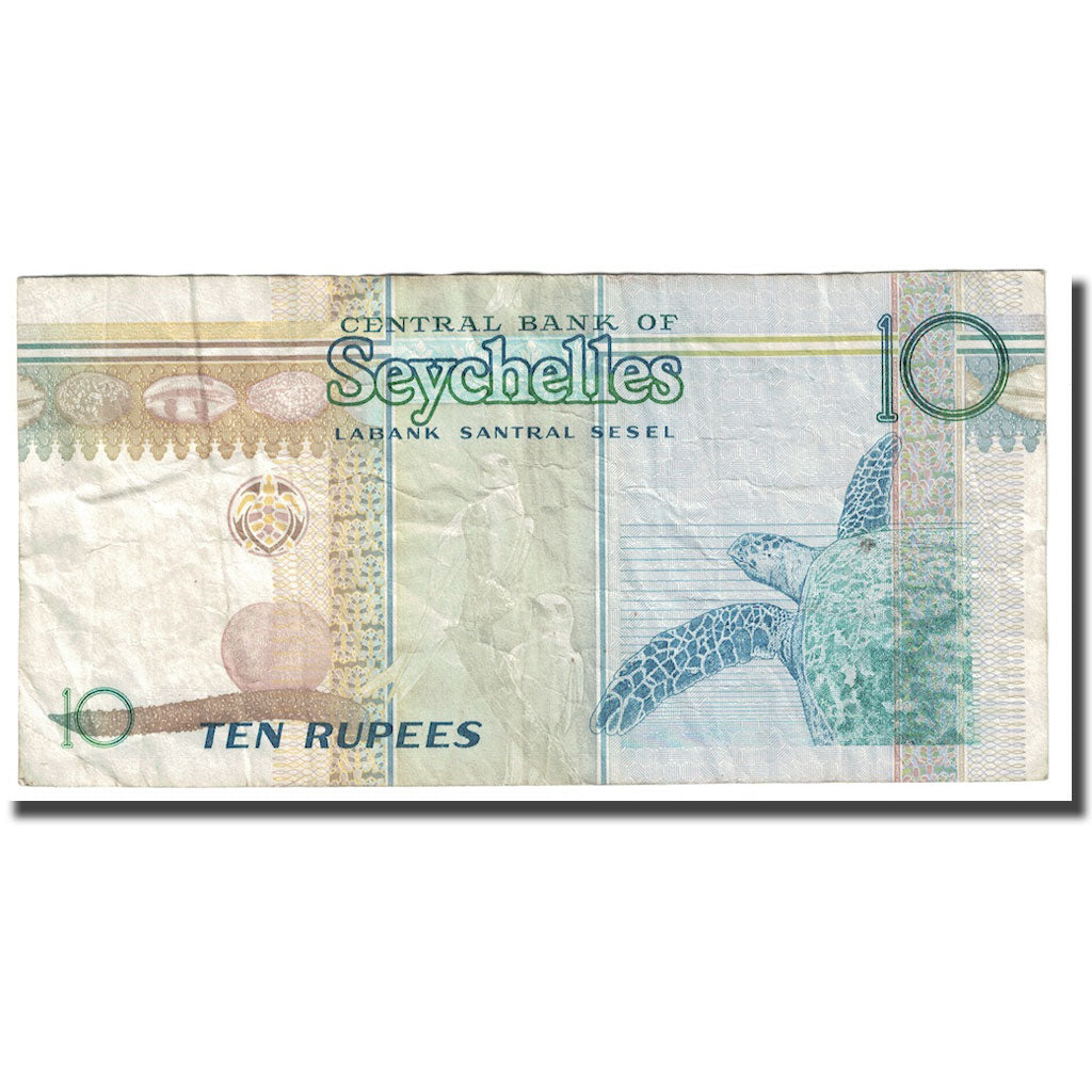 Banknote, Seychelles, 10 Rupees, Undated (1998-2010), KM:36b, EF(40-45)