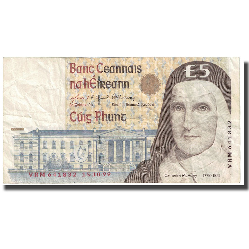 Banknote, Ireland - Republic, 5 Pounds, 1994-1999, KM:75b, EF(40-45)
