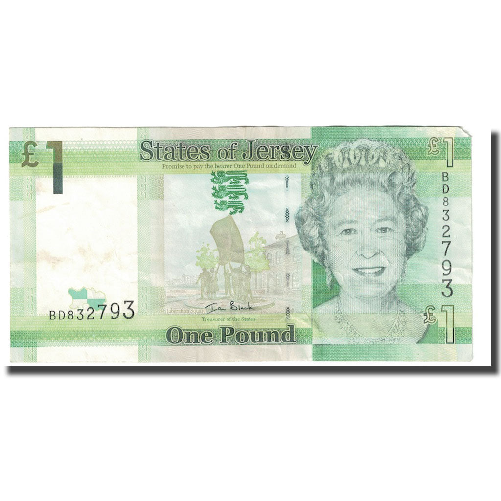 Geldschein, Jersey, 1 Pound, Undated (2010), KM:32a, SS