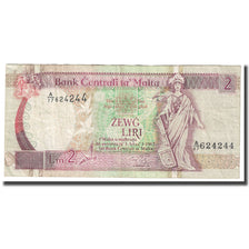 Geldschein, Malta, 2 Liri, 1994, KM:45c, SS