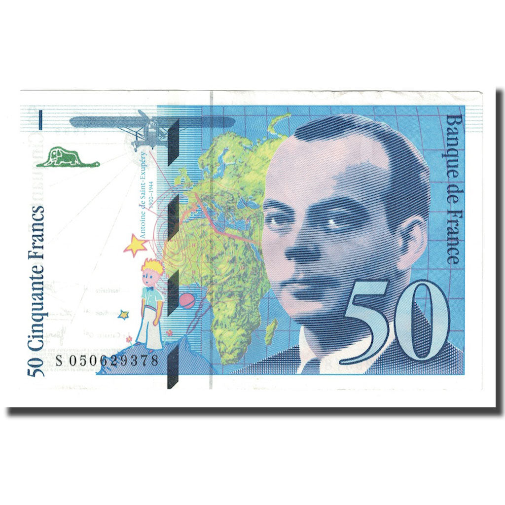 France, 50 Francs, St Exupéry, 1999, SUP, Fayette:73.05, KM:157Ad