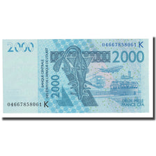 Banknote, West African States, 2000 Francs, 2003, KM:216Ba, UNC(65-70)
