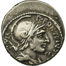 Coin, Fonteia, Denarius, Rome, AU(55-58), Silver, Babelon:17