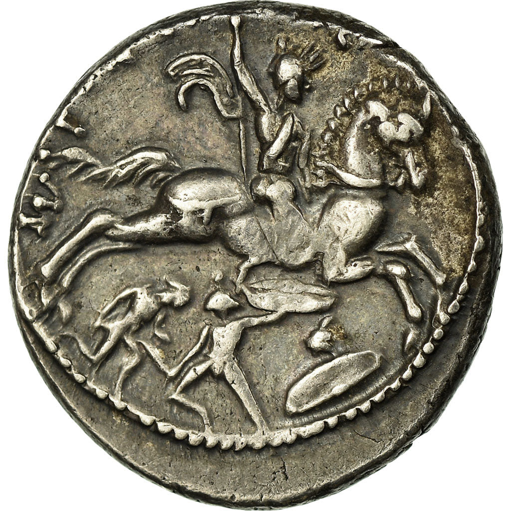Coin, Fonteia, Denarius, Rome, AU(55-58), Silver, Babelon:17