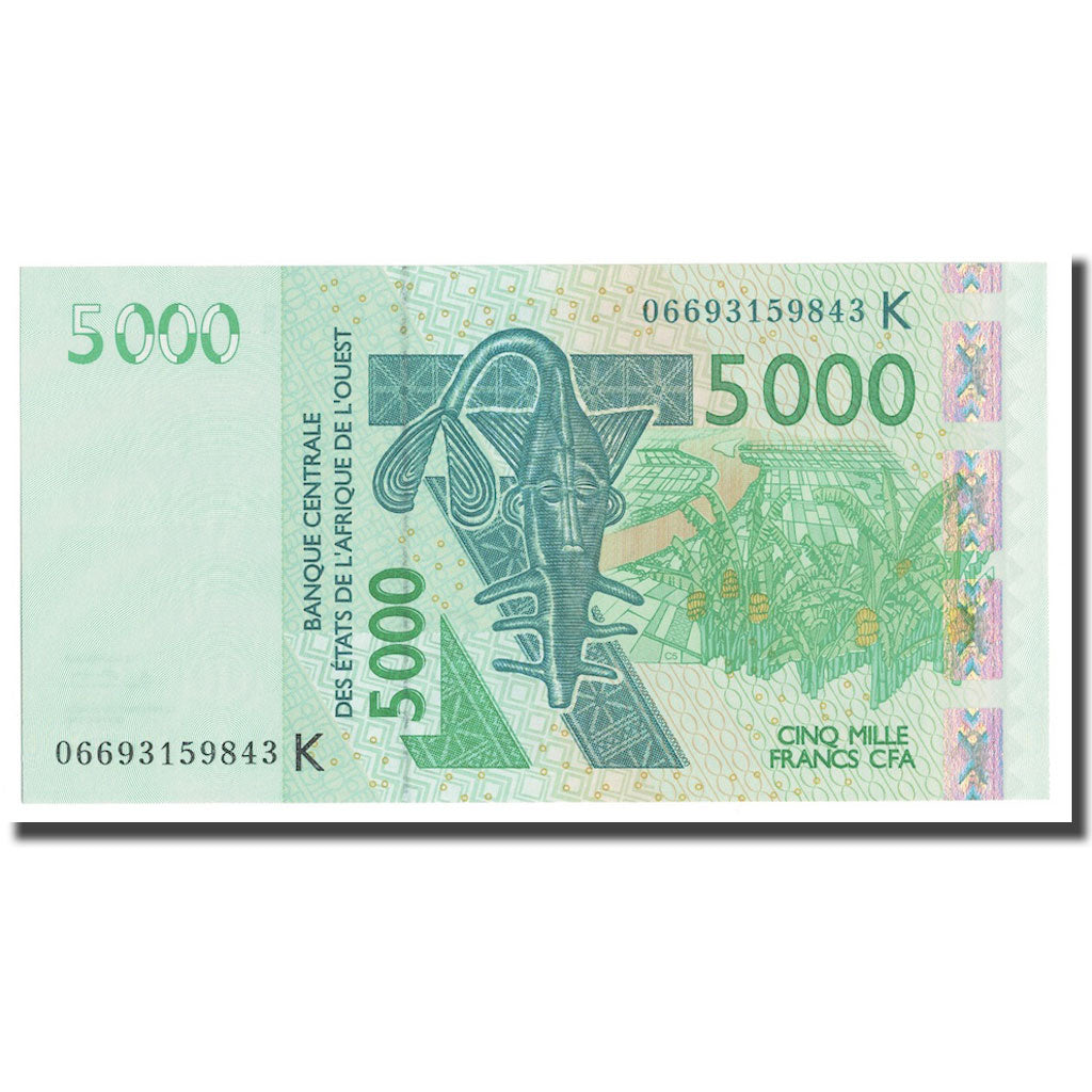 Banconote, Stati dell'Africa occidentale, 5000 Francs, 2003, KM:217Ba, FDS