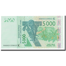Banconote, Stati dell'Africa occidentale, 5000 Francs, 2003, KM:217Ba, FDS