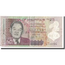 Biljet, Mauritius, 25 Rupees, 2013, TB+