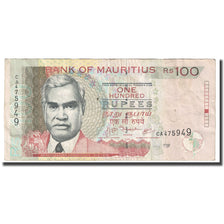 Billete, 100 Rupees, 2009, Mauricio, KM:56c, BC+