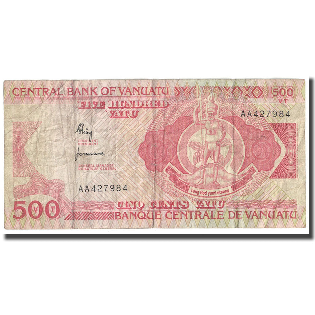 Banknote, Vanuatu, 500 Vatu, Undated (1993), KM:5, VF(20-25)