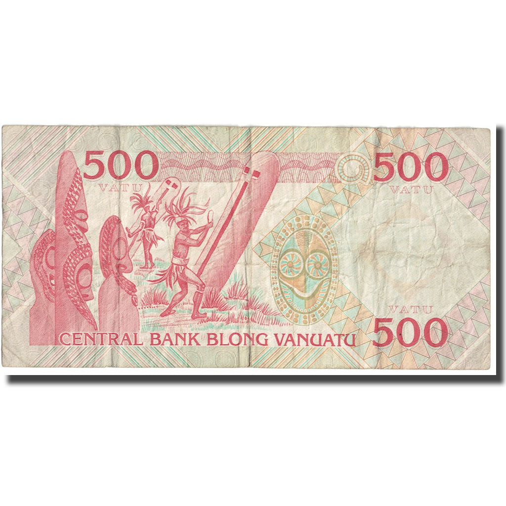Banknote, Vanuatu, 500 Vatu, Undated (1993), KM:5, VF(20-25)