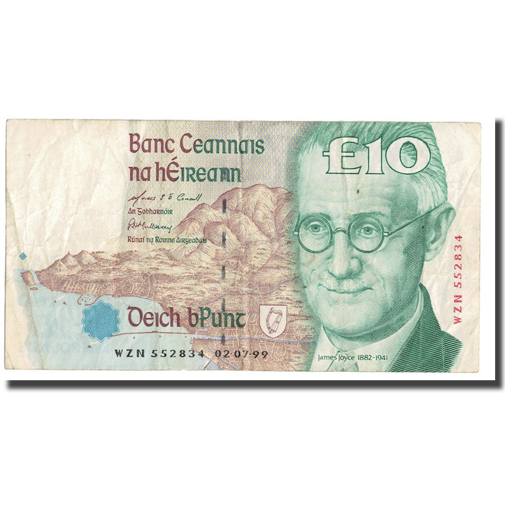Banknote, Ireland - Republic, 10 Pounds, 1999, 1999-07-02, KM:76b, EF(40-45)