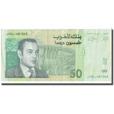 Geldschein, Marokko, 50 Dirhams, 2002, KM:69a, SS