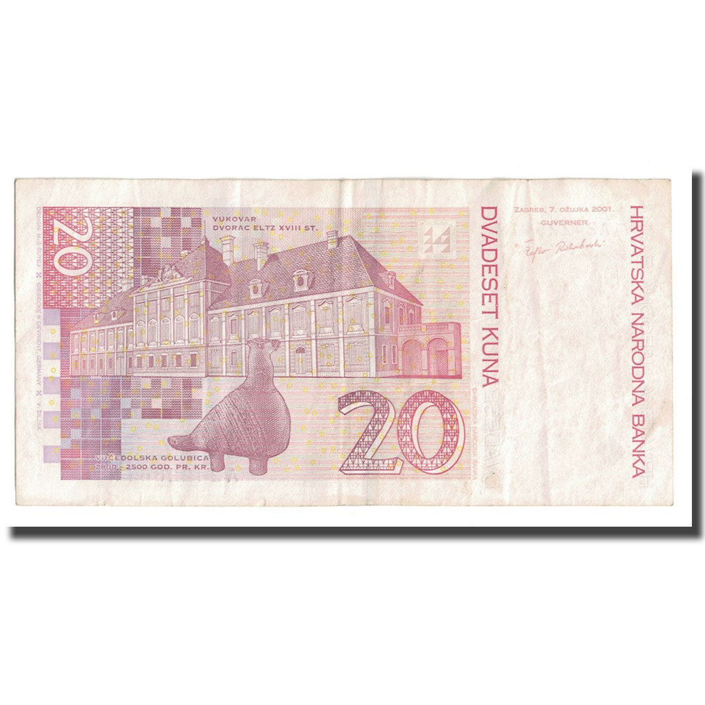 Banknote, Croatia, 20 Kuna, 2001, 2001-10-07, KM:39, EF(40-45)