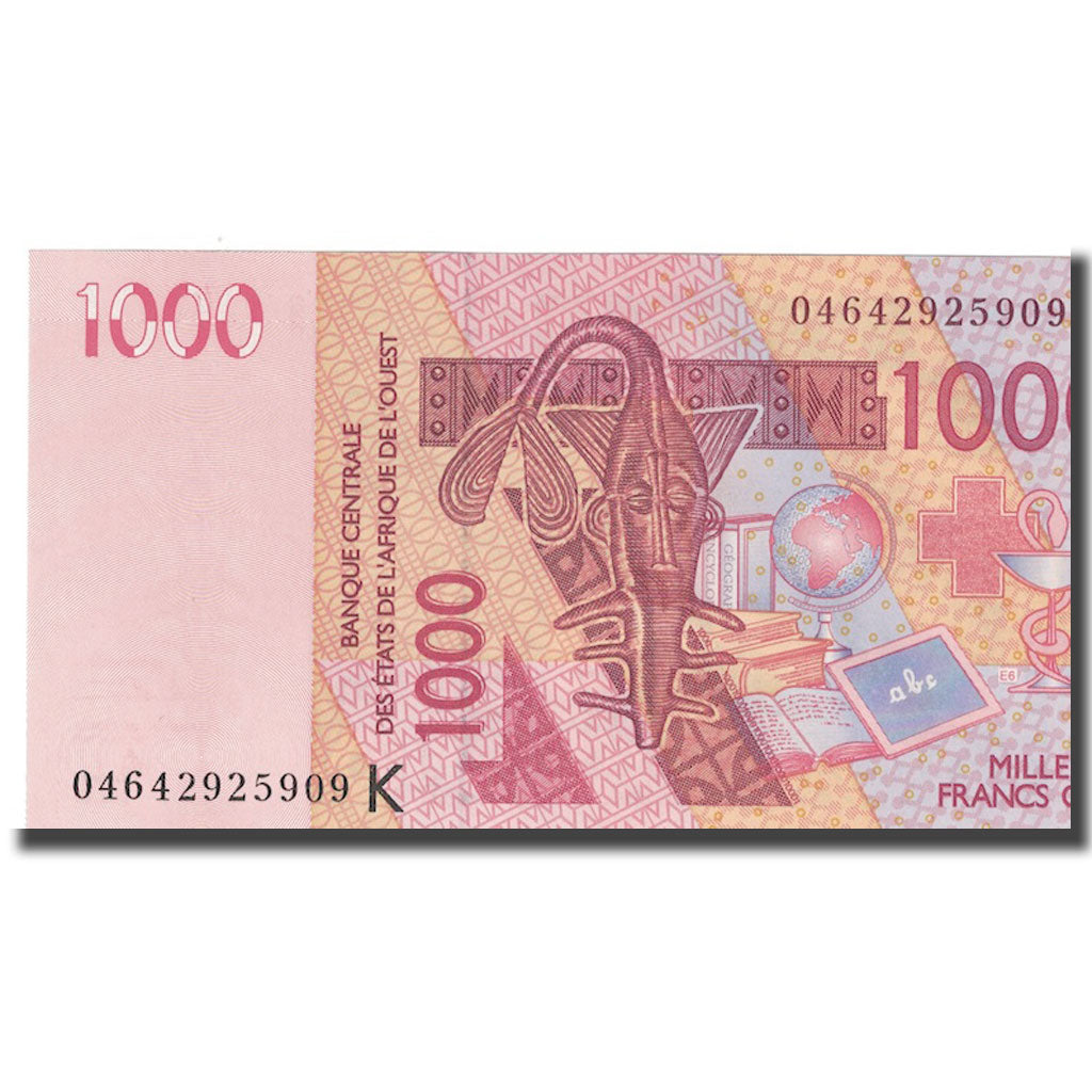 Geldschein, West African States, 1000 Francs, 2003, KM:715Ka, UNZ
