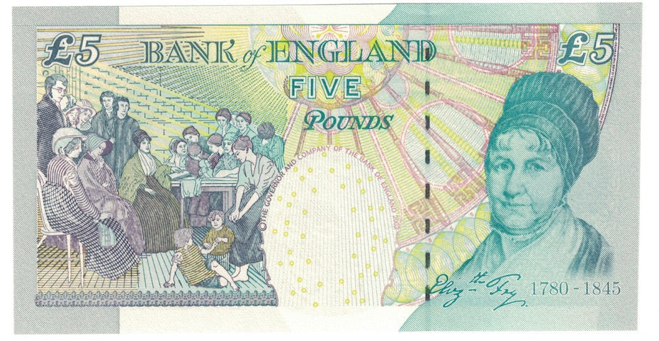 Banknote, Great Britain, 5 Pounds, 2004, KM:391a, UNC(65-70)