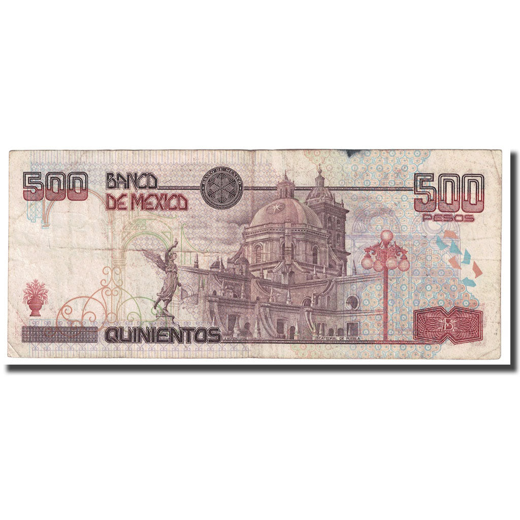 Billete, 500 Pesos, 1998, México, 1998-03-17, KM:110c, BC+