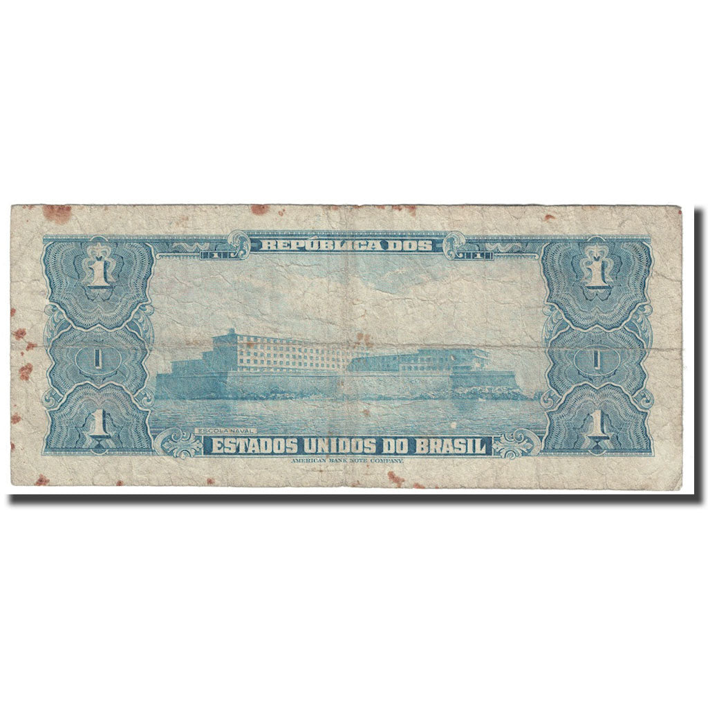 Nota, Brasil, 1 Cruzeiro, ND (1954-1958), KM:150b, VG(8-10)