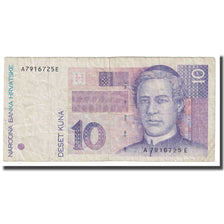Billet, Croatie, 10 Kuna, 1993, 1993-10-31, KM:36a, B+