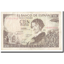 Billet, Espagne, 100 Pesetas, 1965, 1965-11-19, KM:150, B+