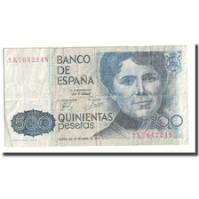 Nota, Espanha, 500 Pesetas, 1979, 1979-10-23, KM:157, F(12-15)