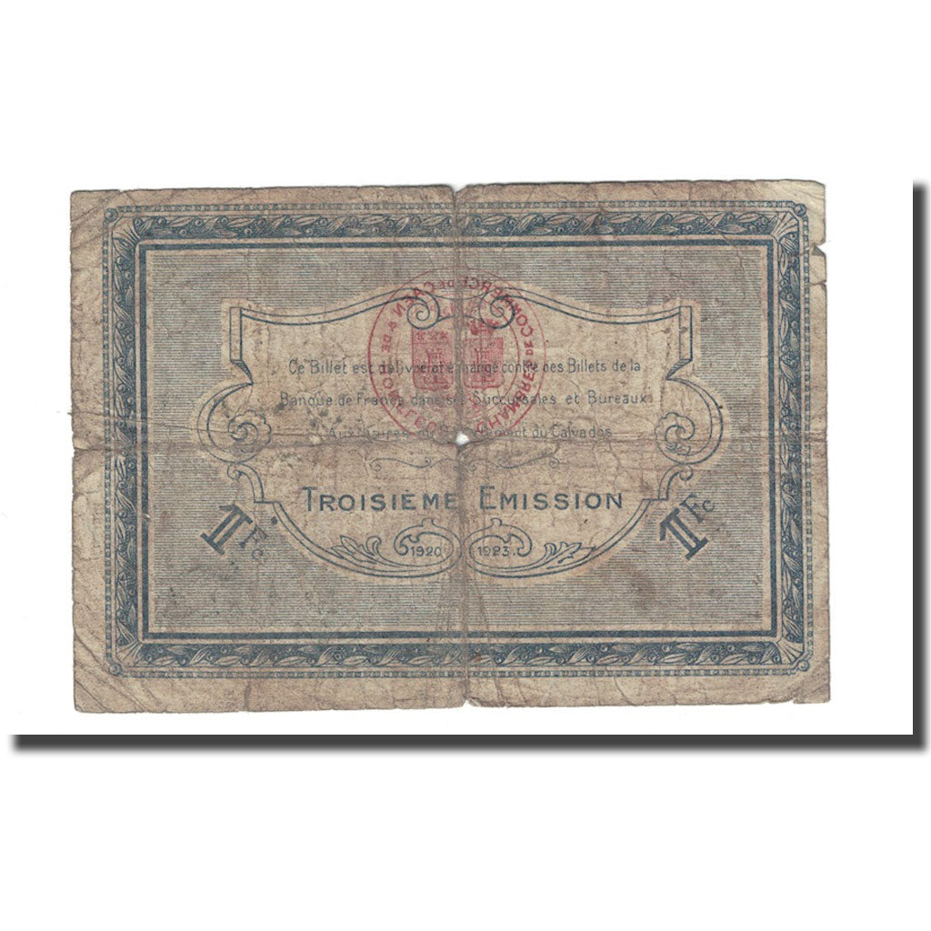 Francia, 1 Franc, Pirot 34-18, 1920-1923, HONFLEUR, B+