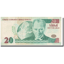Banknote, Turkey, 20 New Lira, 2005, KM:219, EF(40-45)