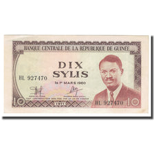 Banconote, Guinea, 10 Sylis, 1971, KM:16, SPL