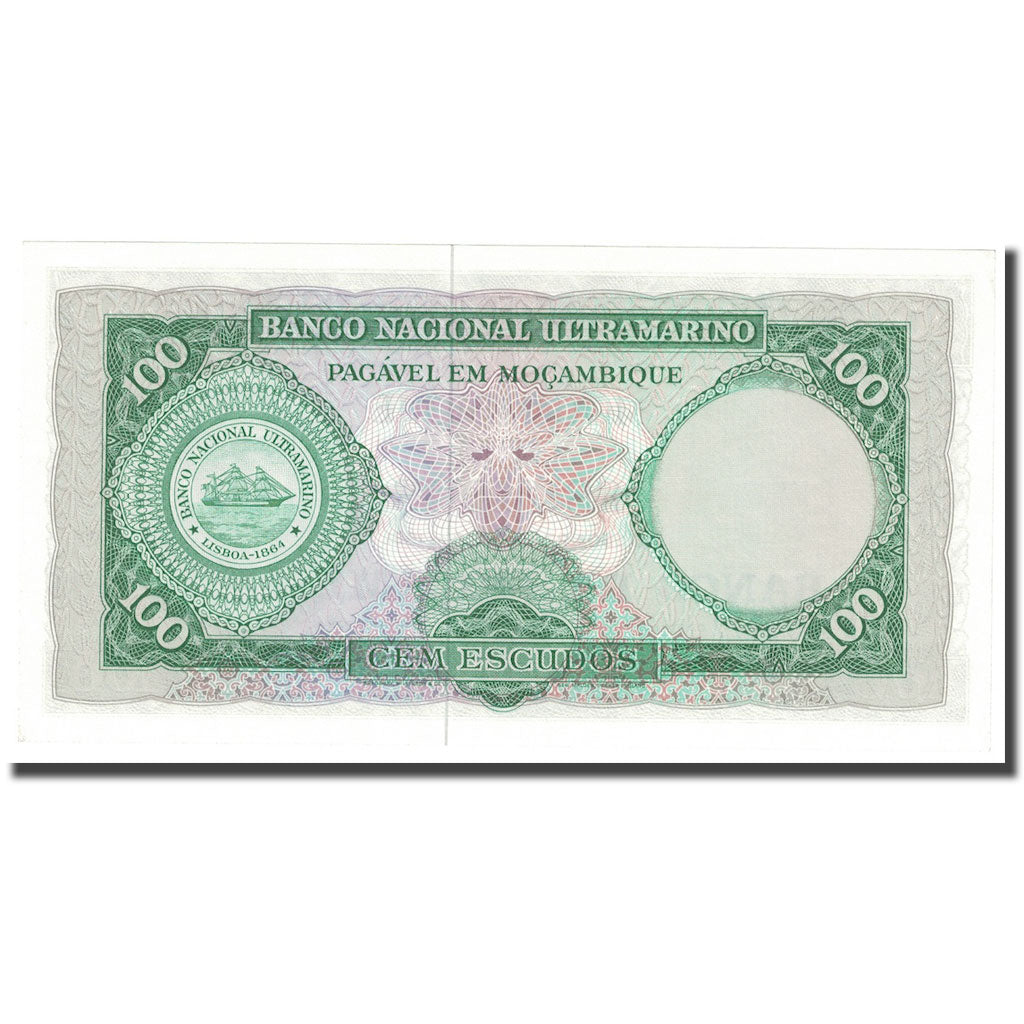 Biljet, Mozambique, 100 Escudos, 1976, KM:117a, SPL+