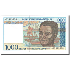 Banconote, Madagascar, 1000 Francs = 200 Ariary, 2004, KM:76b, FDS