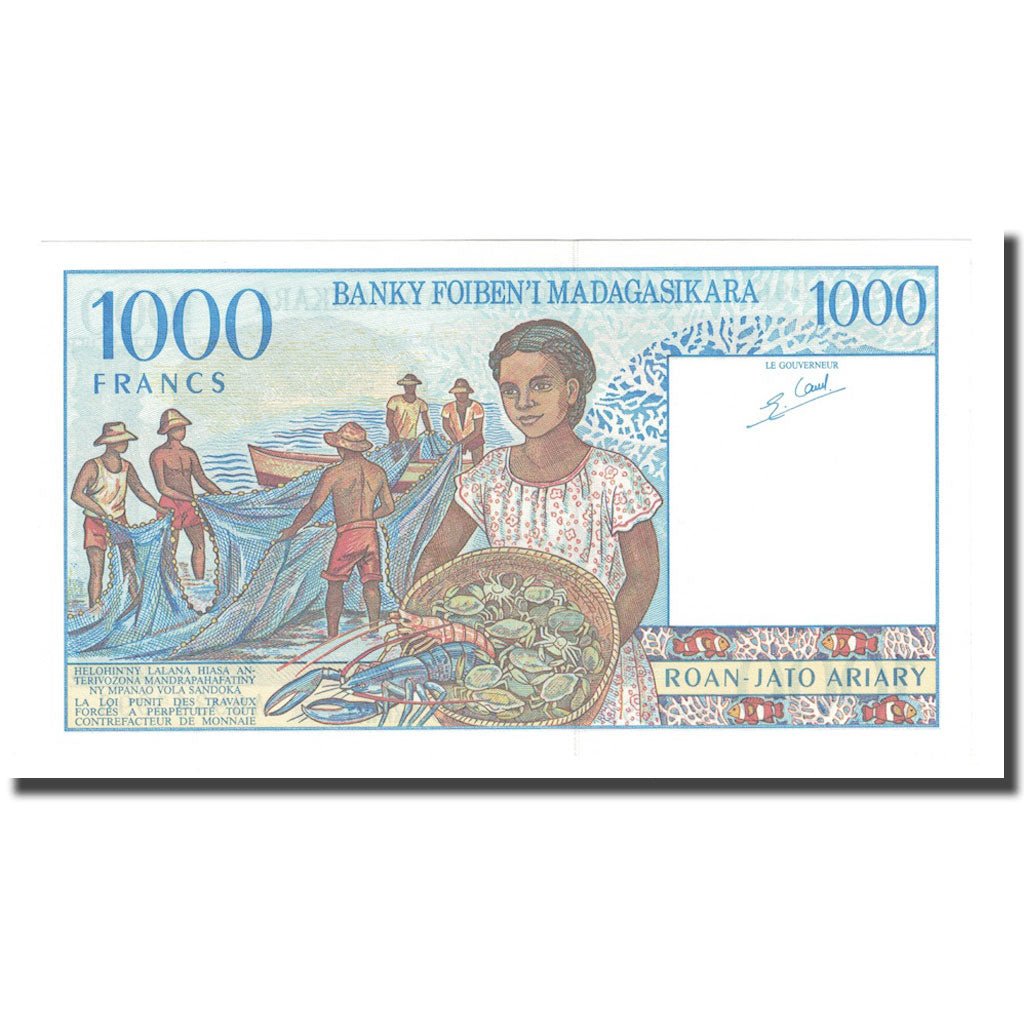 Banconote, Madagascar, 1000 Francs = 200 Ariary, 2004, KM:76b, FDS