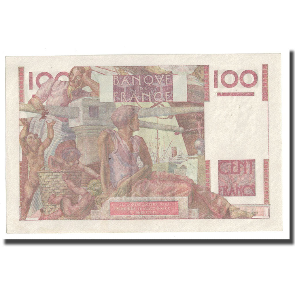 Francia, 100 Francs, Jeune Paysan, 1947, 1947-07-17, BB+, Fayette:28.15, KM:128b