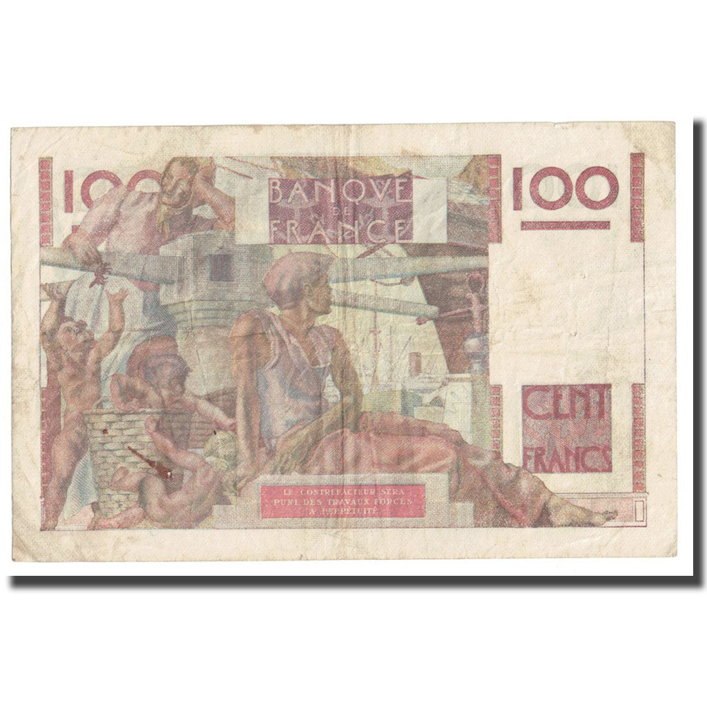 Francia, 100 Francs, Jeune Paysan, 1948, 1948-07-15, BB, Fayette:28.19, KM:128b