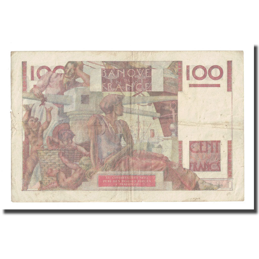 Frankrijk, 100 Francs, Jeune Paysan, 1949, 1949-02-17, TB, Fayette:28.22