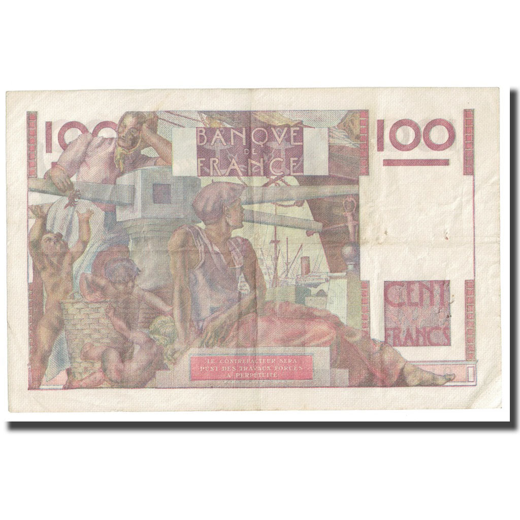 Francia, 100 Francs, Jeune Paysan, 1950, 1950-10-12, MBC, Fayette:28.27, KM:128c