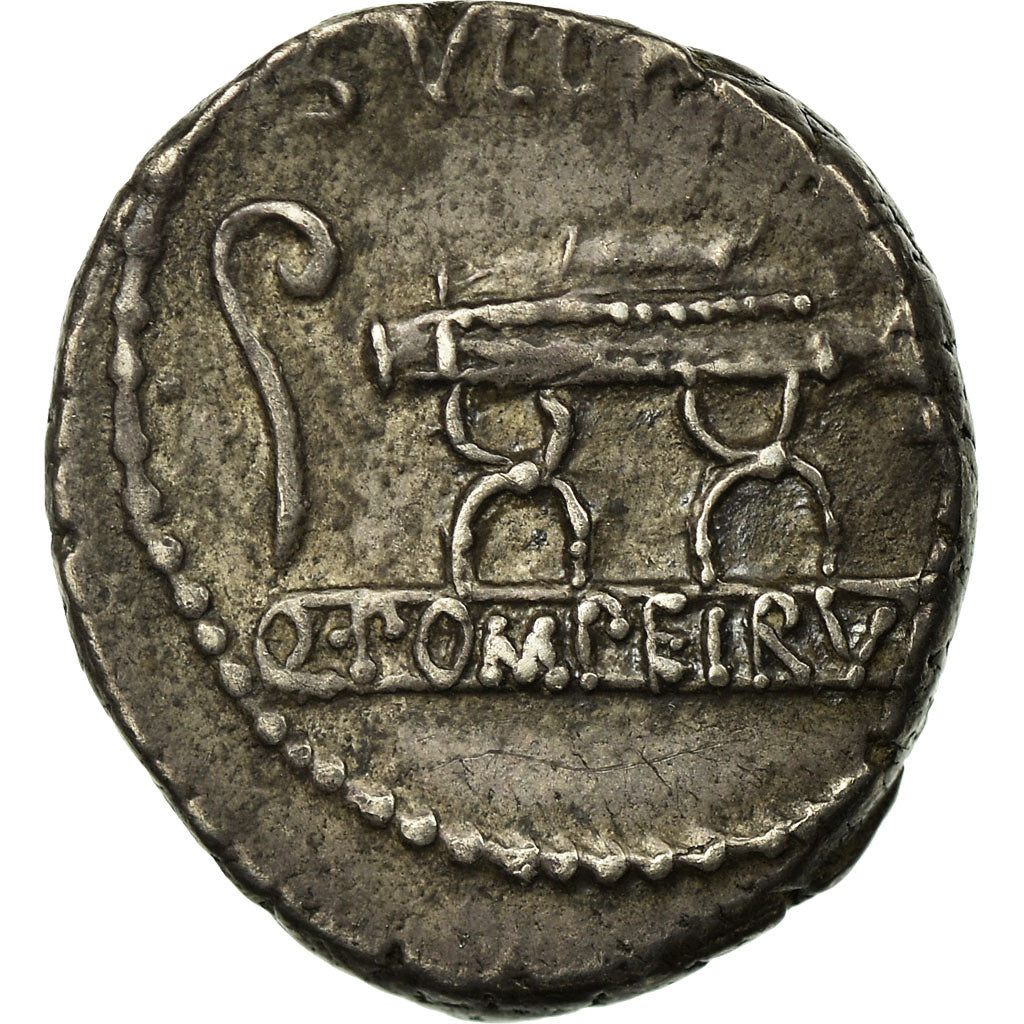 Moneta, Pompeia, Denarius, Rome, AU(50-53), Srebro, Babelon:5
