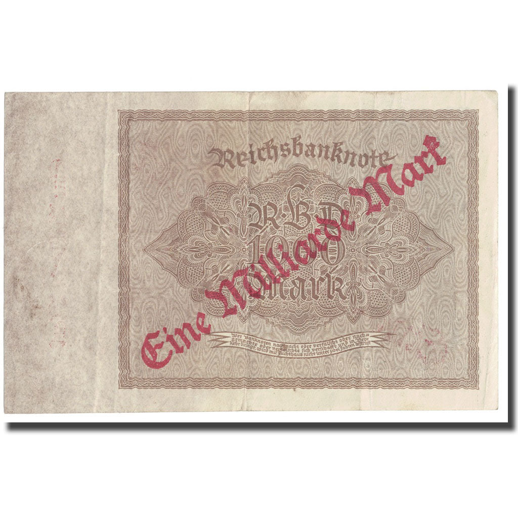 Banknote, Germany, 1 Milliarde Mark on 1000 Mark, 1922, 1922-12-15, KM:113a