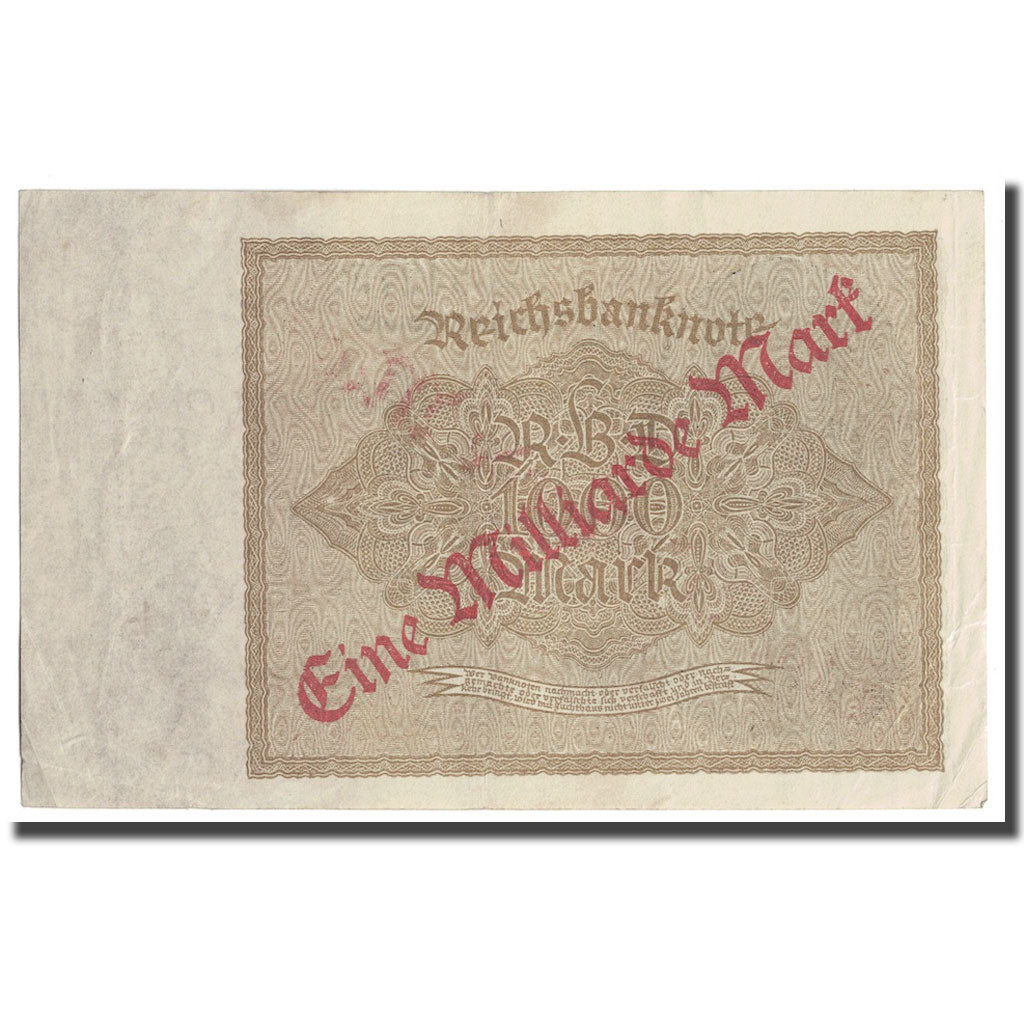 Banknote, Germany, 1 Milliarde Mark on 1000 Mark, 1922, 1922-12-15, KM:113a