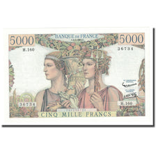 França, 5000 Francs, Terre et Mer, 1957, 1957-05-02, UNC(65-70), Fayette:48.14