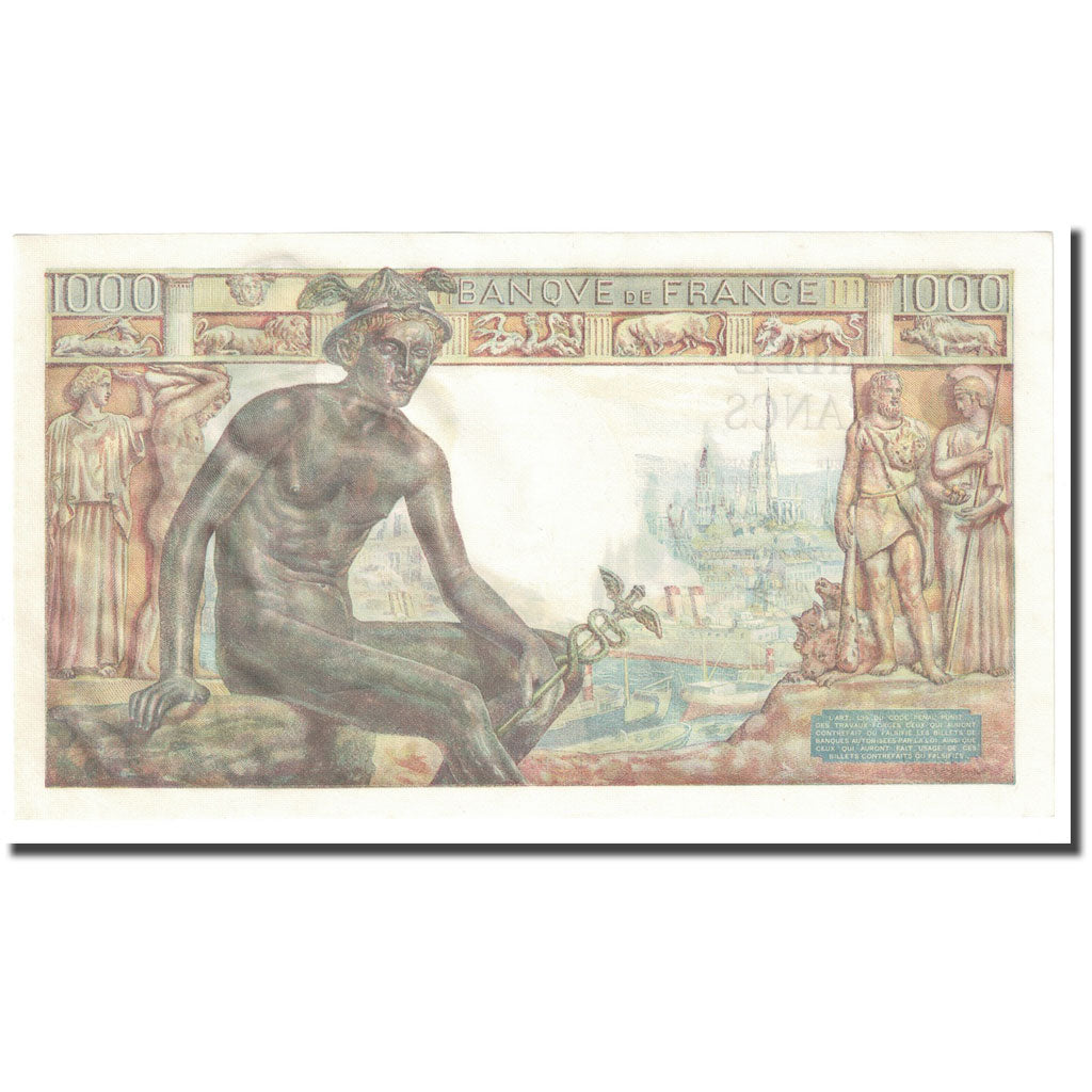 France, 1000 Francs, Déesse Déméter, 1943, 1943-01-28, UNC(65-70)