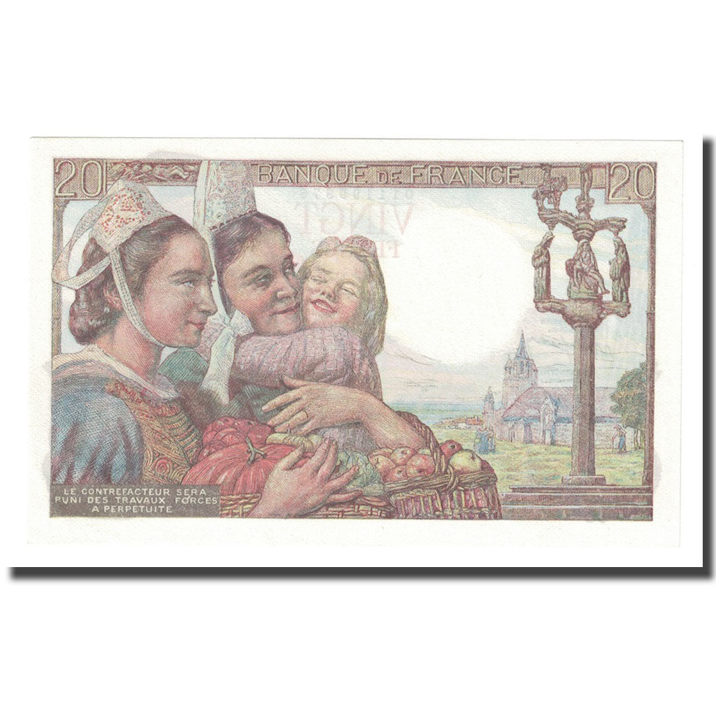 Frankreich, 20 Francs, Pêcheur, 1942, 1942-02-12, UNZ, Fayette:13.1, KM:100a