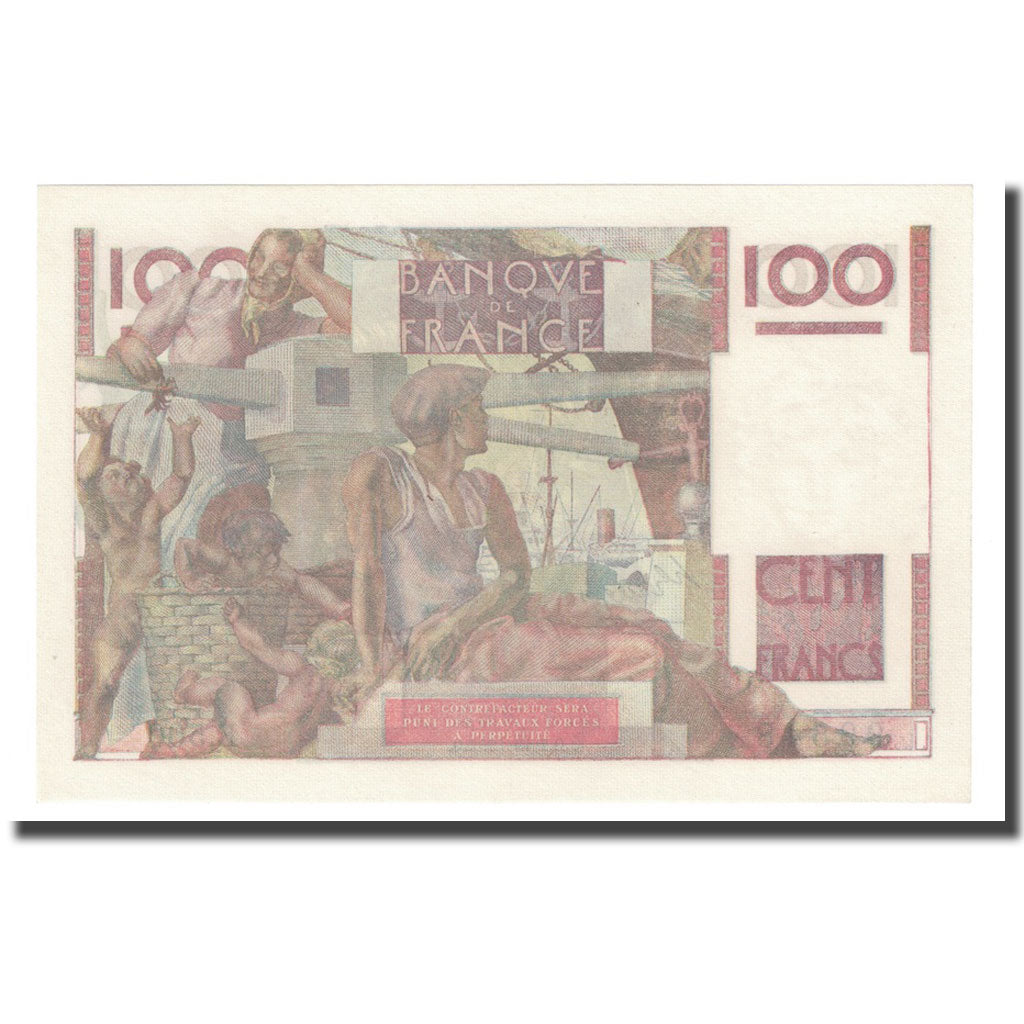 França, 100 Francs, Jeune Paysan, 1952, 1952-10-02, UNC(65-70)