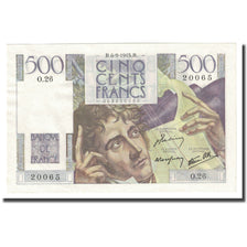 Francja, 500 Francs, Chateaubriand, 1945, 1945-09-06, UNC(65-70), Fayette:34.2
