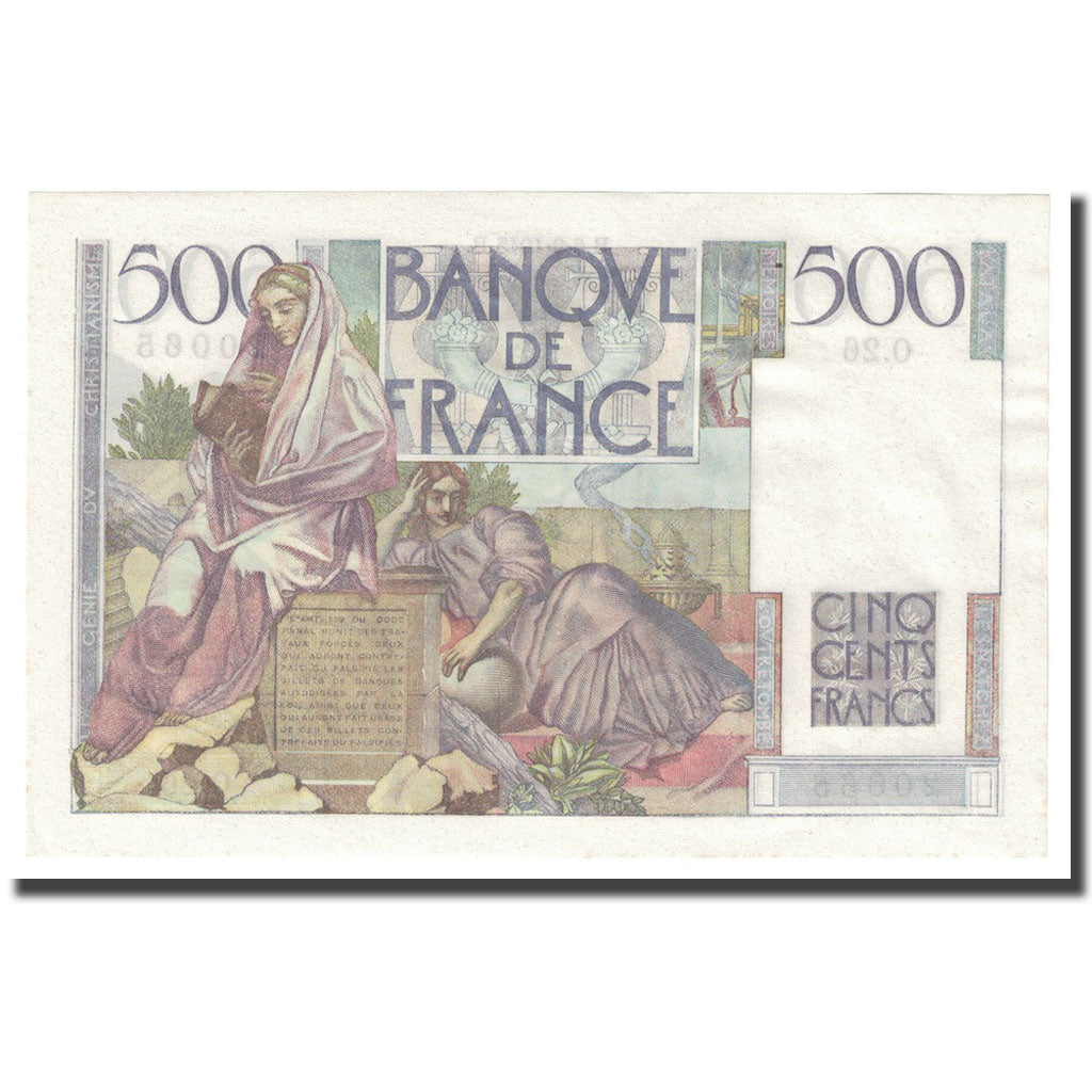 Francja, 500 Francs, Chateaubriand, 1945, 1945-09-06, UNC(65-70), Fayette:34.2