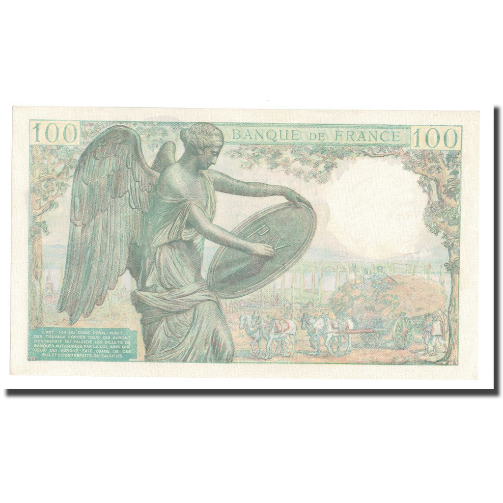 Frankreich, 100 Francs, Descartes, 1944, 1944-07-20, UNZ, Fayette:27.6, KM:101a
