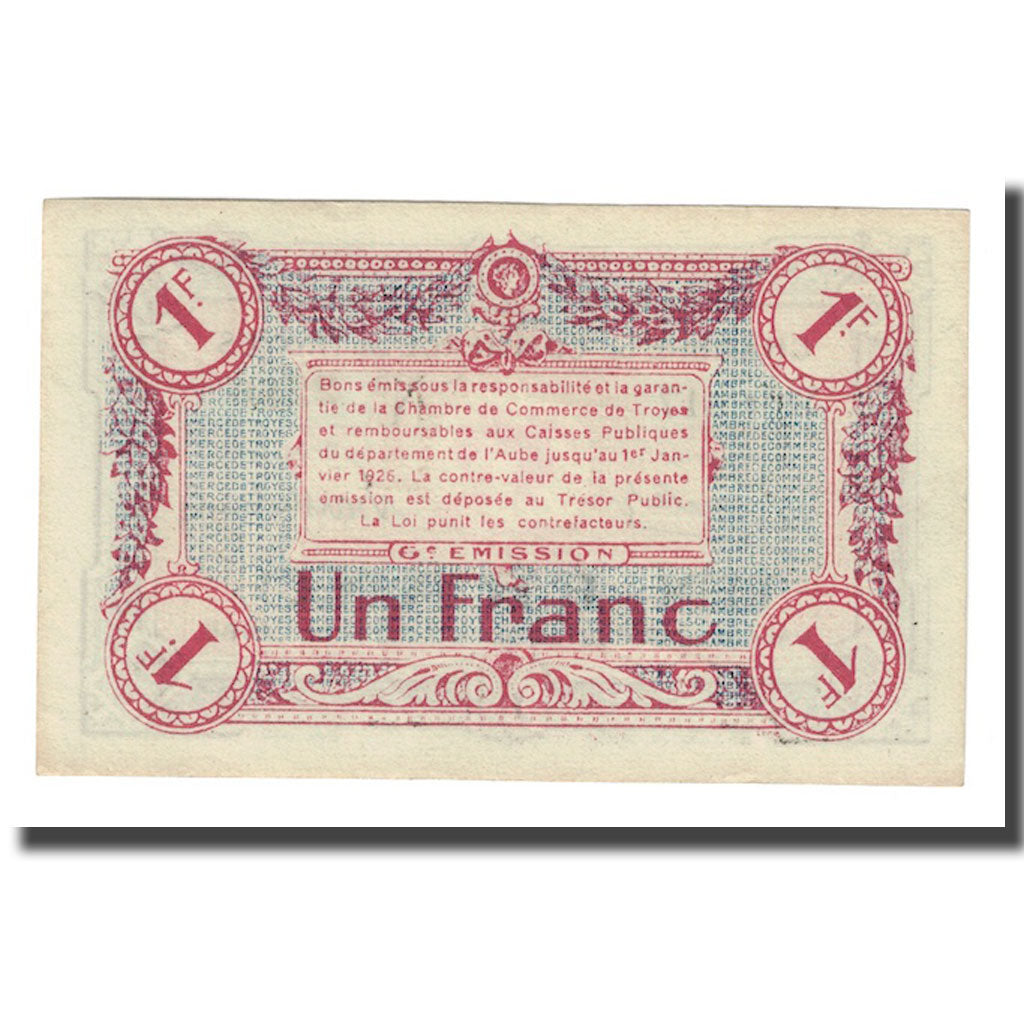 Frankreich, Troyes, 1 Franc, UNZ-, Pirot:124-12